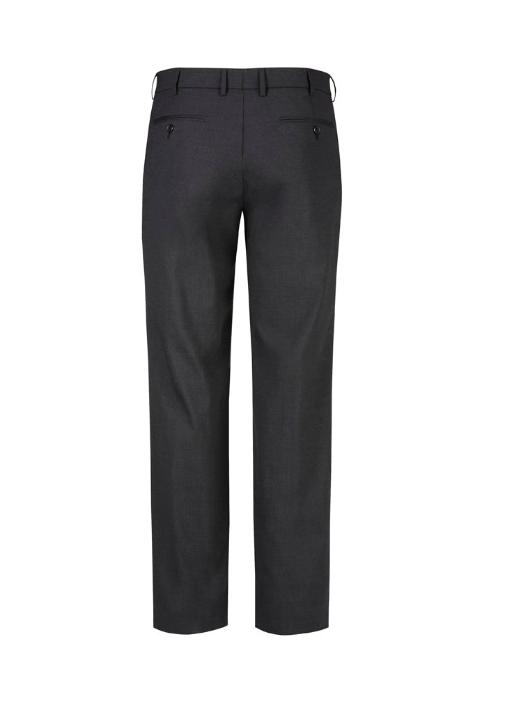 BIZ CORPORATES Mens Comfort Wool Stretch Flat Front Pant 74012 Clearance