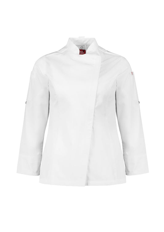 BIZ COLLECTION Womens Alfresco Long Sleeve Chef Jacket CH330LL