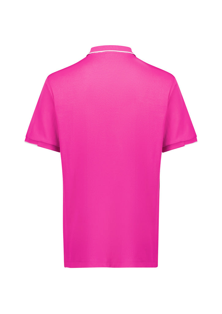 INAURA Mens Pink Short Sleeve Polo CST313MS