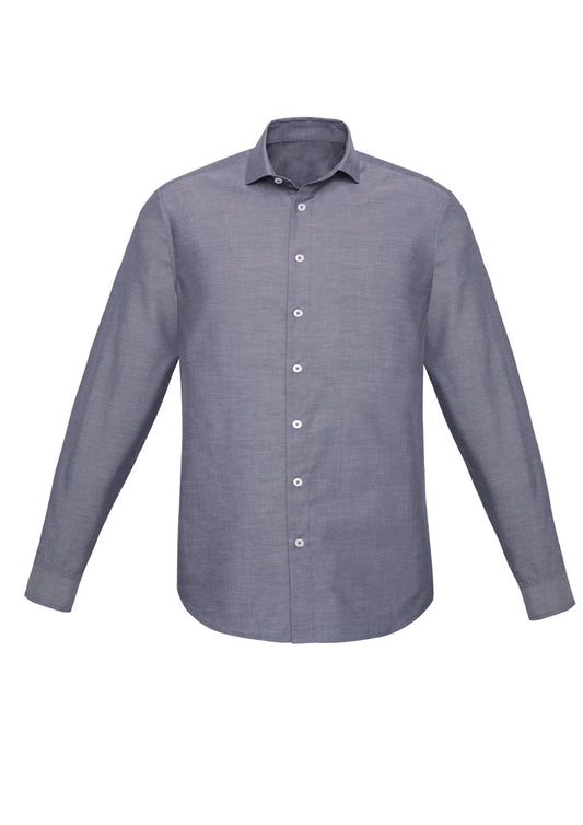 BIZ CORPORATES Mens Charlie Slim Fit Long Sleeve Shirt RS969ML Clearance
