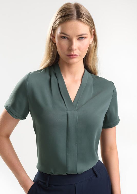 BIZ COLLECTION Womens Madison Short Sleeve Shirt S628LS