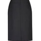 BIZ CORPORATES Womens Comfort Wool Stretch Relaxed Fit Lined Skirt 24011
