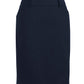BIZ CORPORATES Womens Comfort Wool Stretch Multi-Pleat Skirt 24015