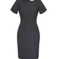 BIZ CORPORATES Womens Comfort Wool Stretch Short Sleeve Shift Dress 34012
