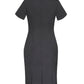 BIZ CORPORATES Womens Comfort Wool Stretch Short Sleeve Shift Dress 34012