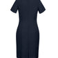 BIZ CORPORATES Womens Comfort Wool Stretch Short Sleeve Shift Dress 34012