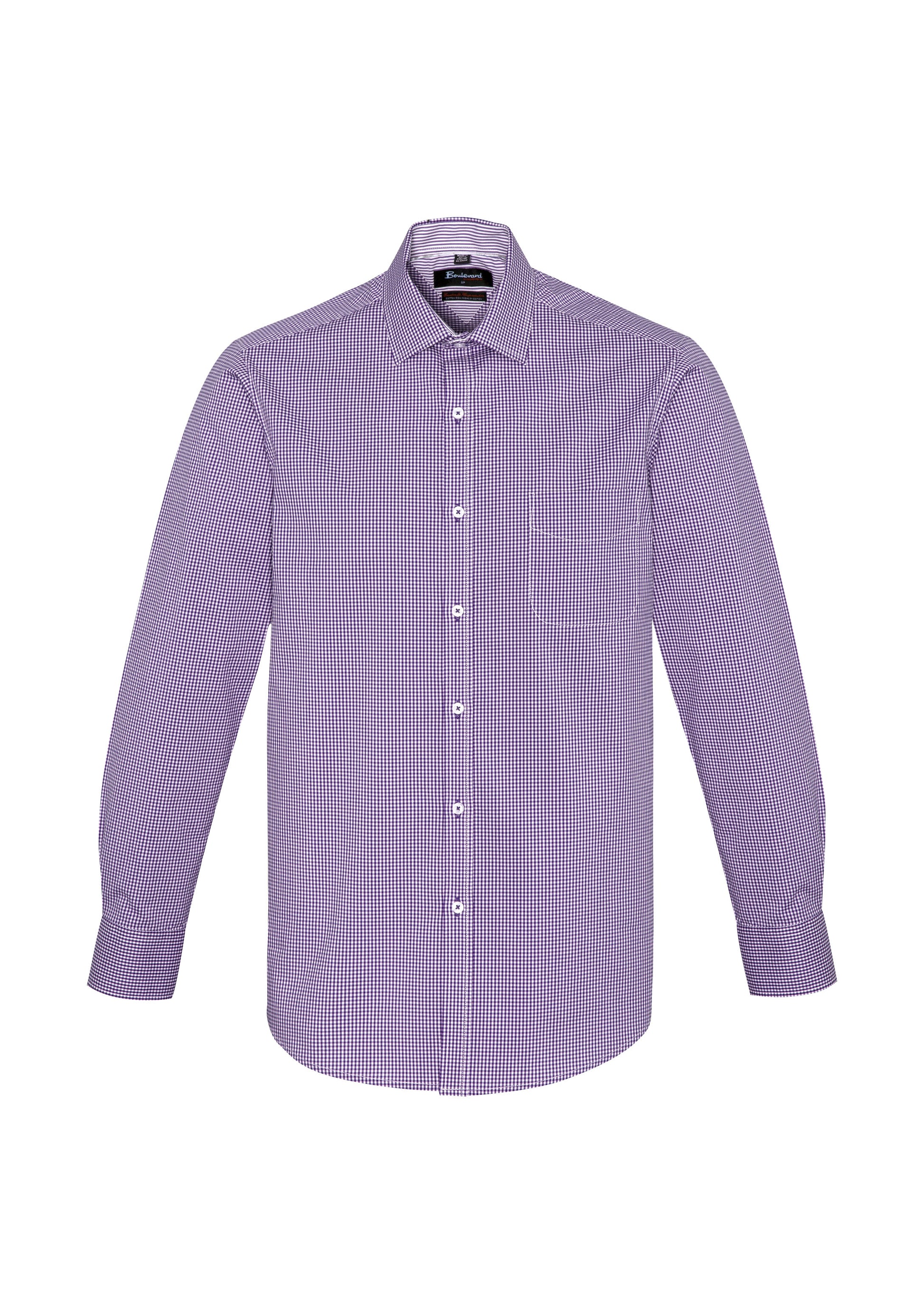 BIZ CORPORATES Mens Newport Long Sleeve Shirt 42520