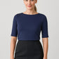 BIZ CORPORATES Womens Camille Short Sleeve T-Top 44113