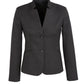 BIZ CORPORATES Womens Cool Stretch Short Jacket with Reverse Lapel 60113 Clearance