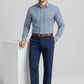 BIZ CORPORATES Mens Comfort Wool Stretch Flat Front Pant 74012