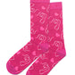 BIZ CARE Unisex Pink Happy Feet Comfort Socks CCS250U