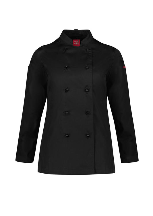 BIZ COLLECTION Womens Al Dente Long Sleeve Chef Jacket CH230LL Clearance
