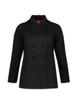 BIZ COLLECTION Womens Al Dente Long Sleeve Chef Jacket CH230LL Clearance