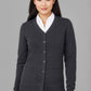BIZ CARE Womens Button Front Knit Cardigan CK045LC