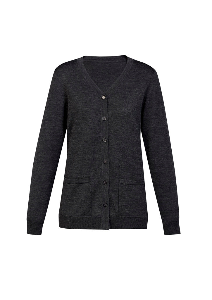 BIZ CARE Womens Button Front Knit Cardigan CK045LC