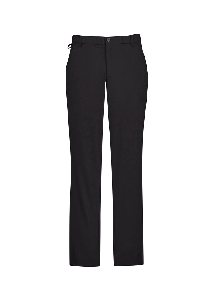 BIZ CARE Mens Comfort Waist Flat Front Pant CL958ML