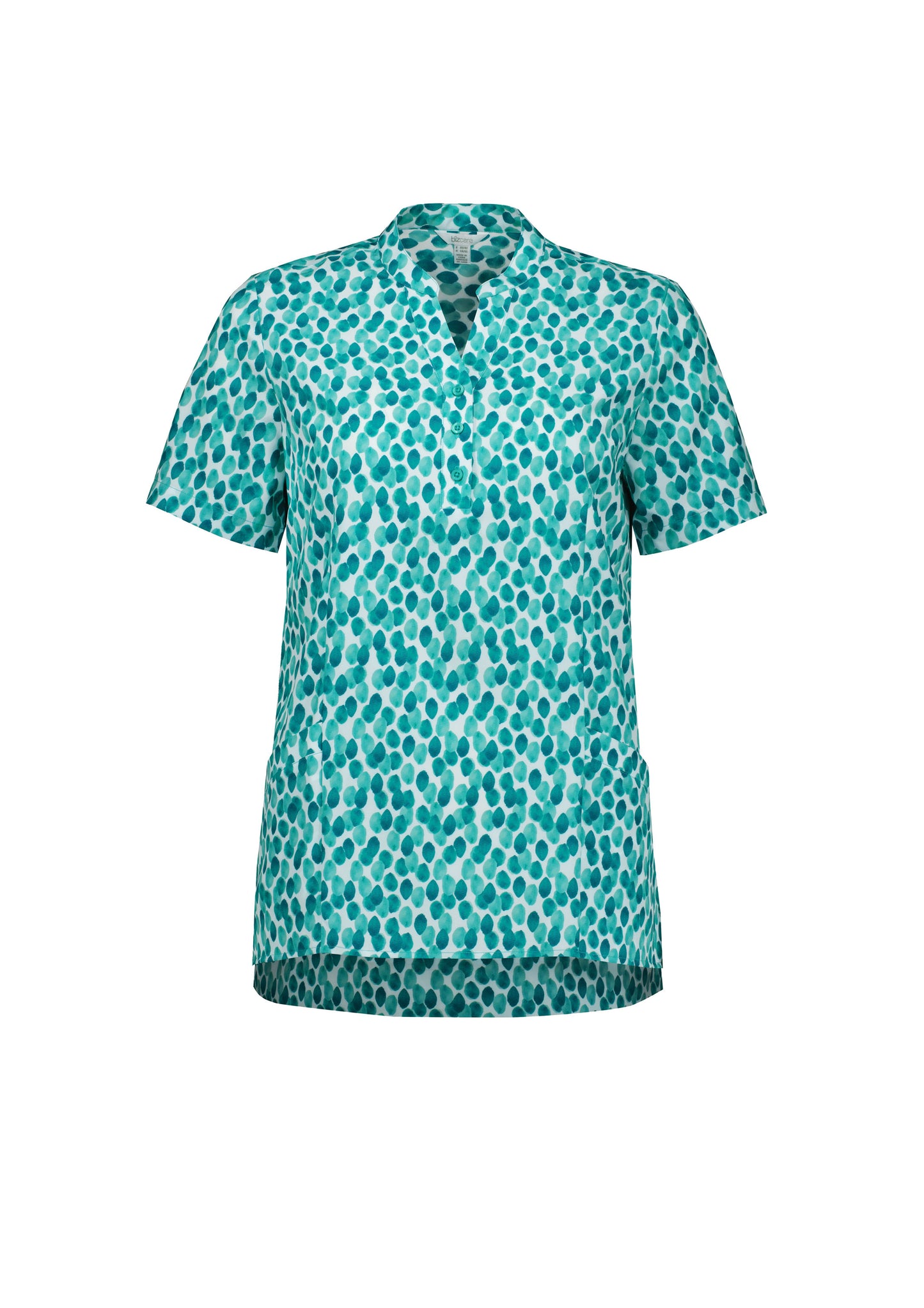 BIZ CARE Womens Florence Stardust Print Tunic CS450LS