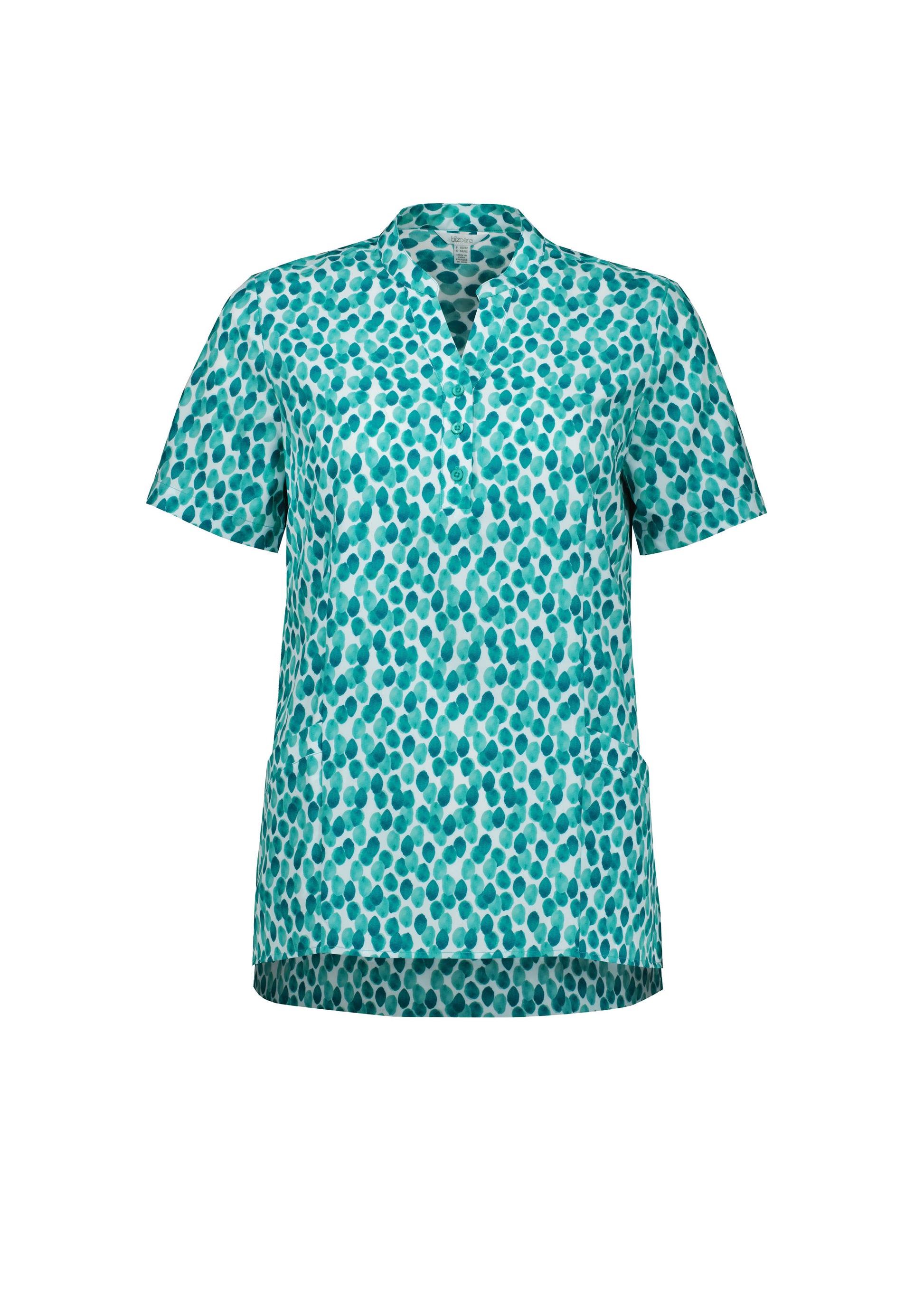 BIZ CARE Womens Florence Stardust Print Tunic CS450LS