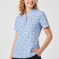 BIZ CARE Womens Florence Stardust Print Tunic CS450LS