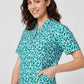 BIZ CARE Womens Florence Stardust Print Tunic CS450LS