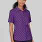 BIZ CARE Womens Florence Daisy Print Short Sleeve Shirt CS948LS