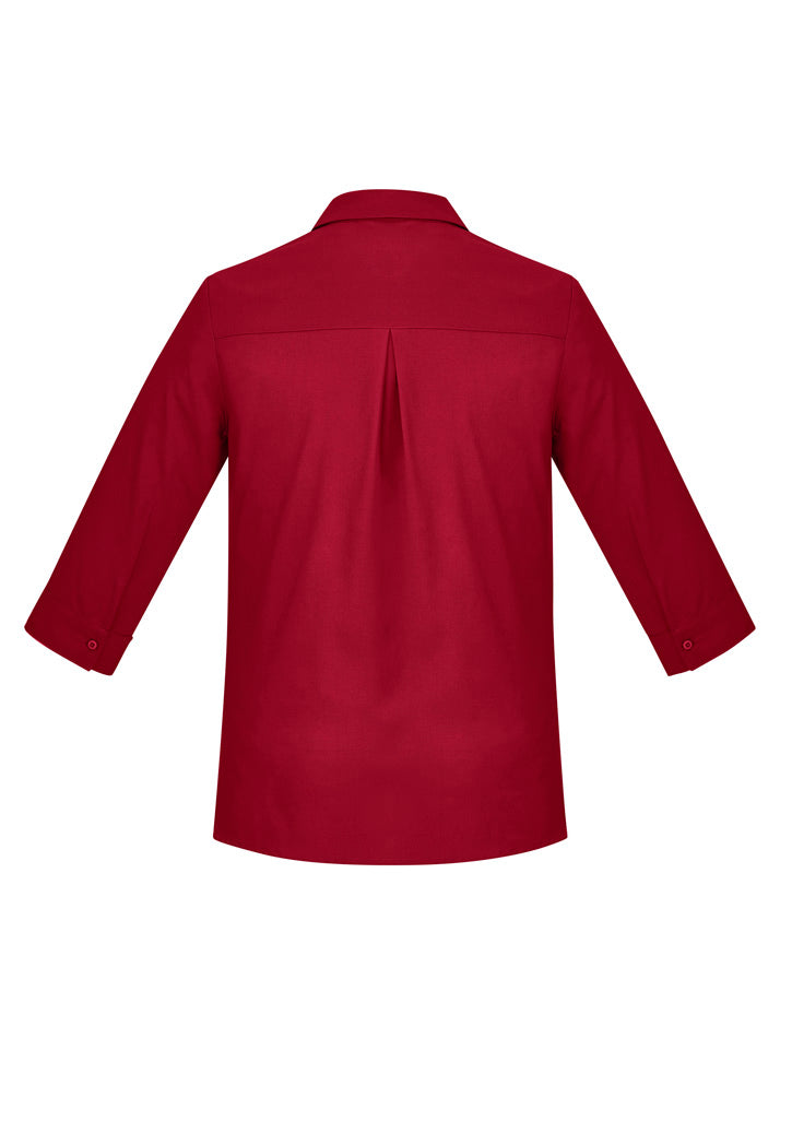 BIZ CARE Womens Florence Plain 3/4 Sleeve Shirt CS951LT Clearance