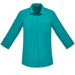 BIZ CARE Womens Florence Plain 3/4 Sleeve Shirt CS951LT Clearance
