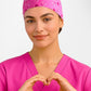 INAURA Pink Unisex Printed Scrub Cap CSC246U