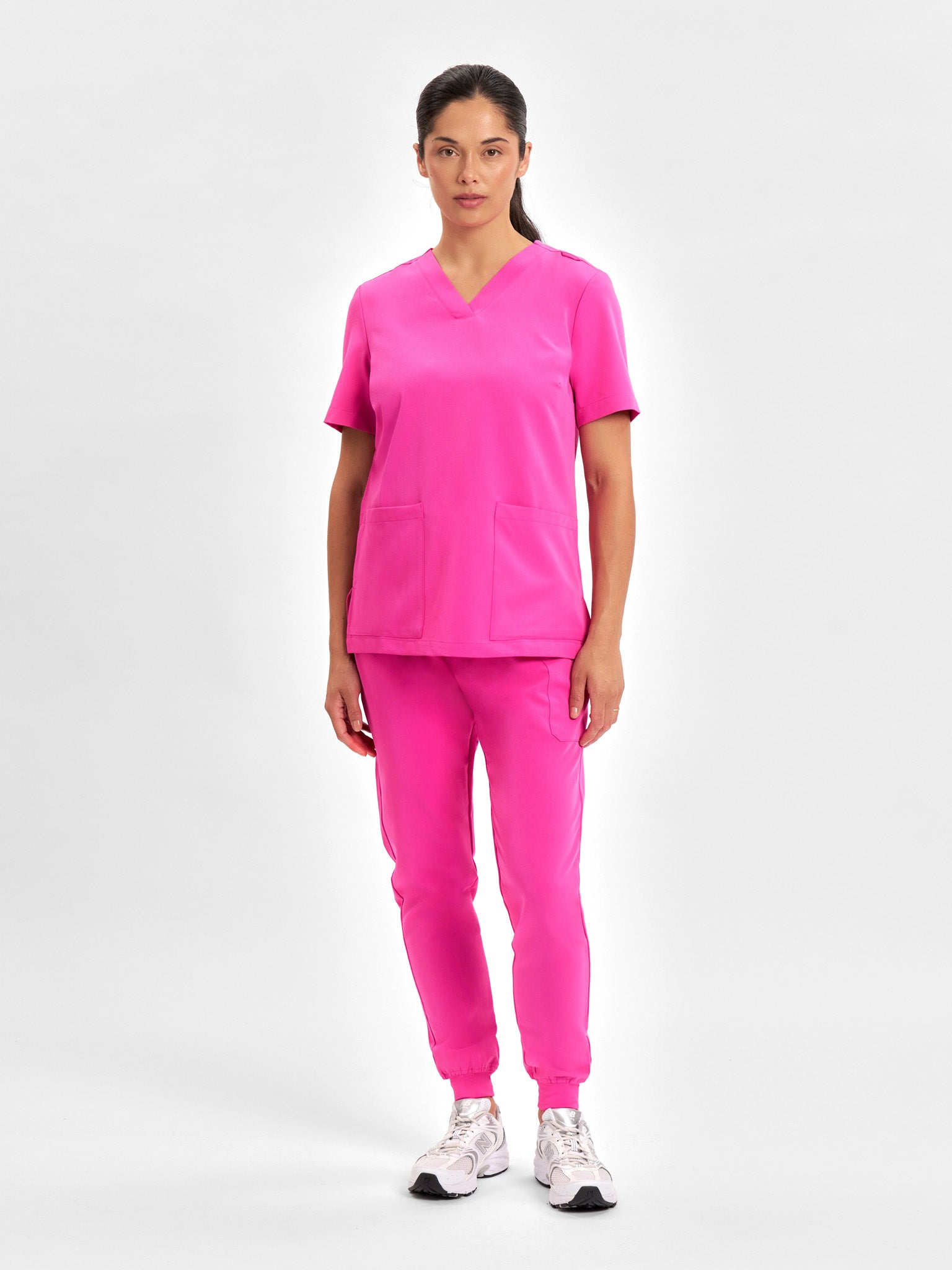 INAURA Womens Pink Jogger Scrub Pant CSP241LL