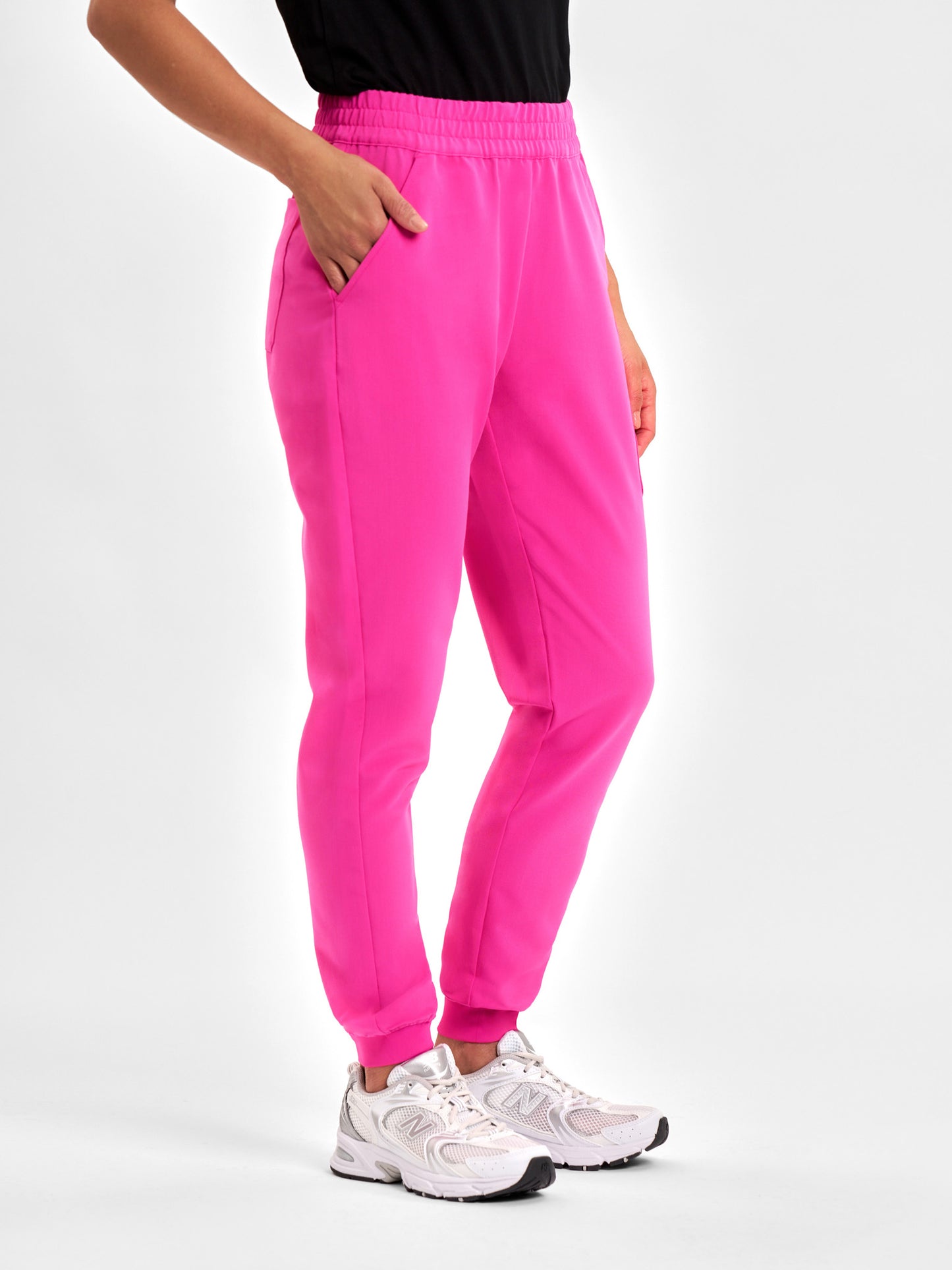INAURA Womens Pink Jogger Scrub Pant CSP241LL