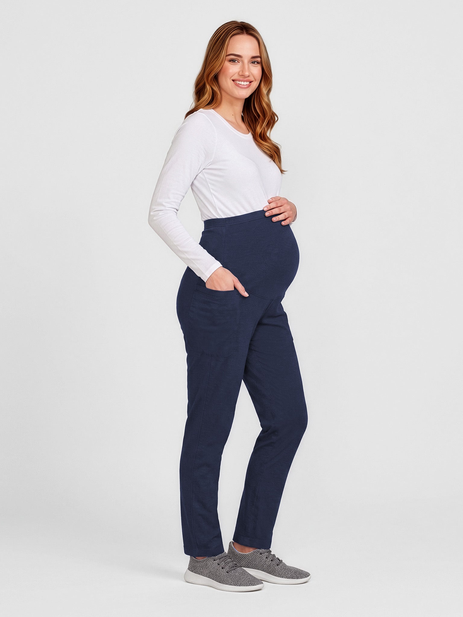 INAURA Rose Womens Maternity Scrub Pant CSP244LL