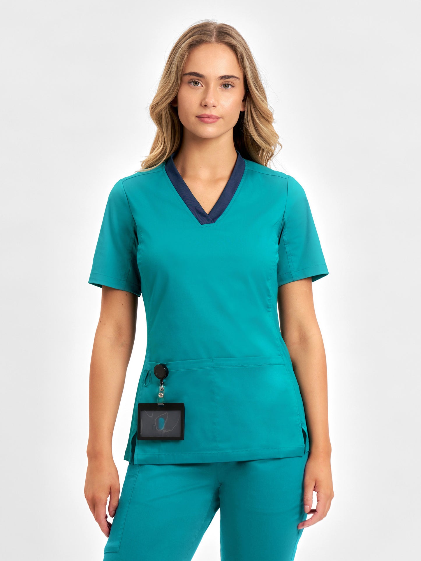 INAURA Riley Womens Stretch Scrub Top CST043LS