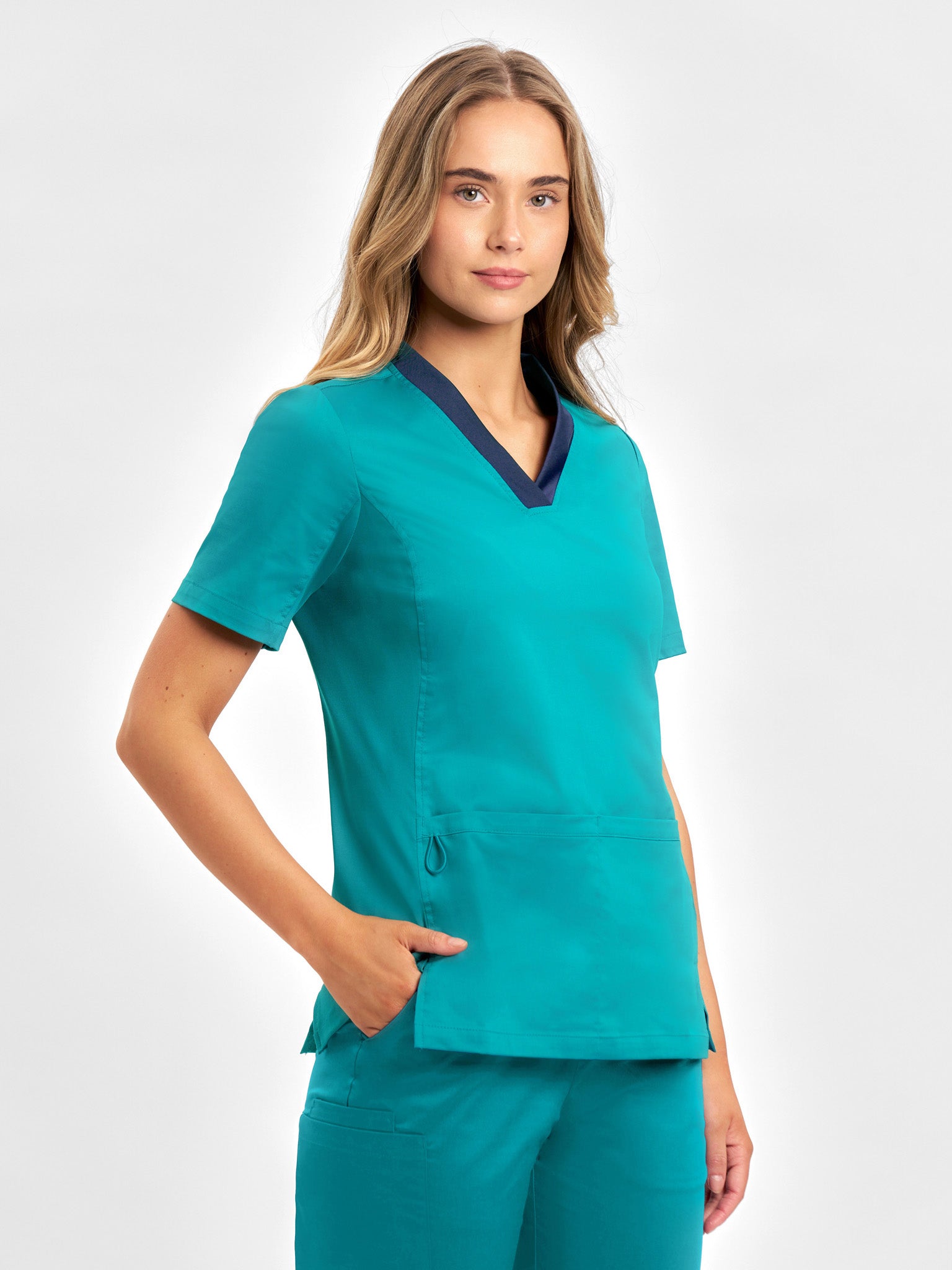 INAURA Riley Womens Stretch Scrub Top CST043LS