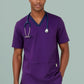 BIZ CARE Mens Riley Stretch Scrub Top CST043MS