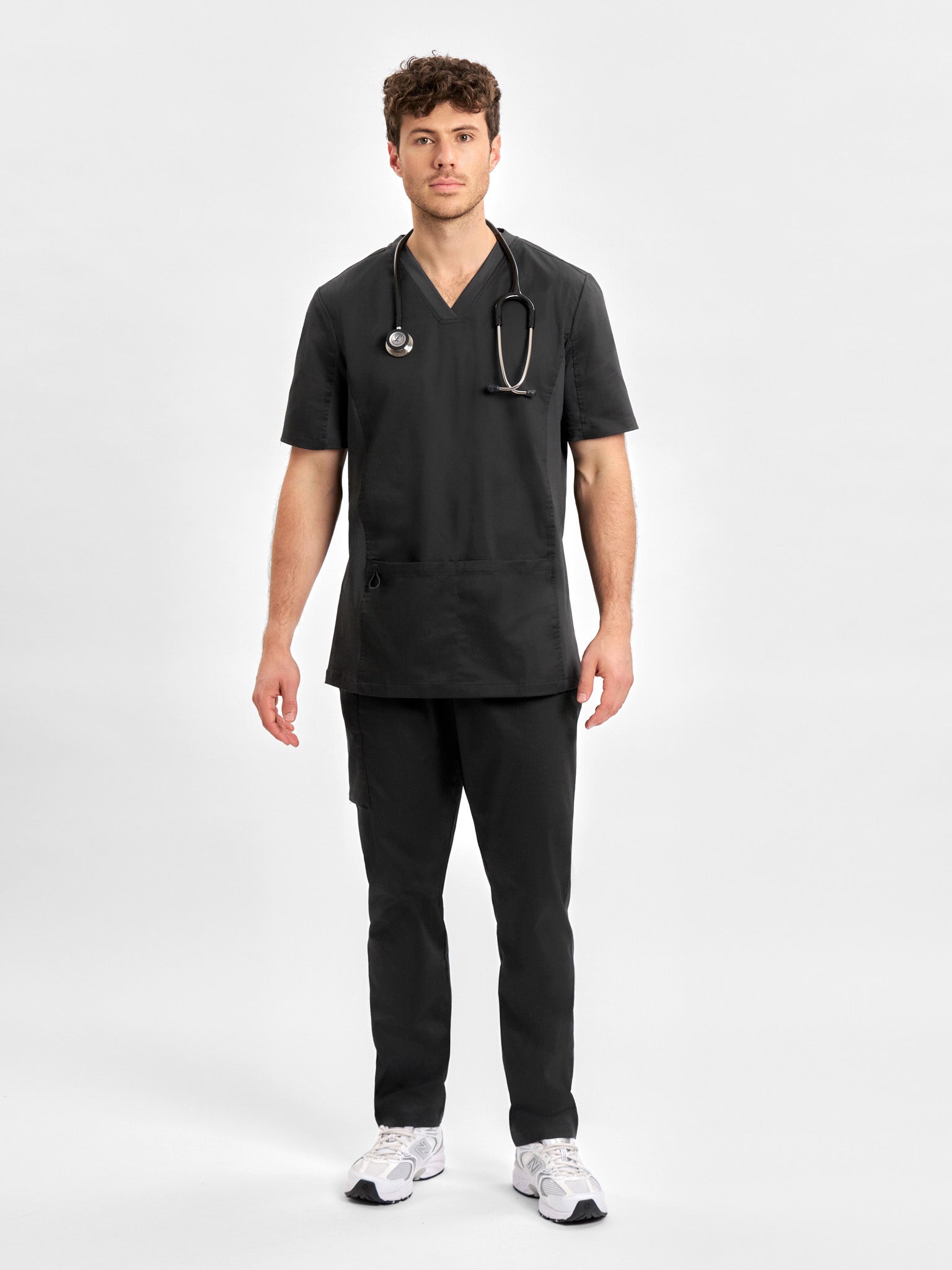 INAURA Riley Mens Stretch Scrub Top CST043MS