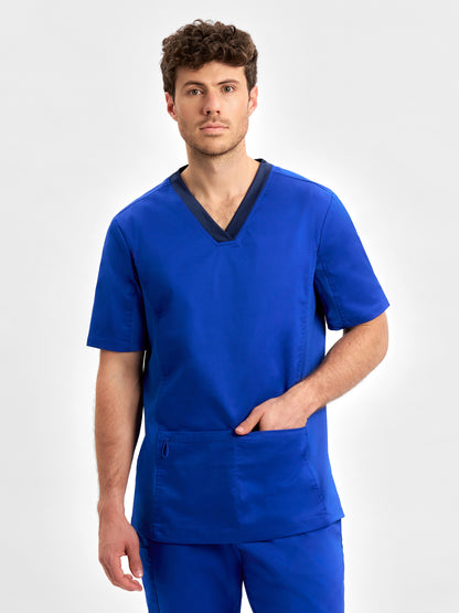 INAURA Riley Mens Stretch Scrub Top CST043MS