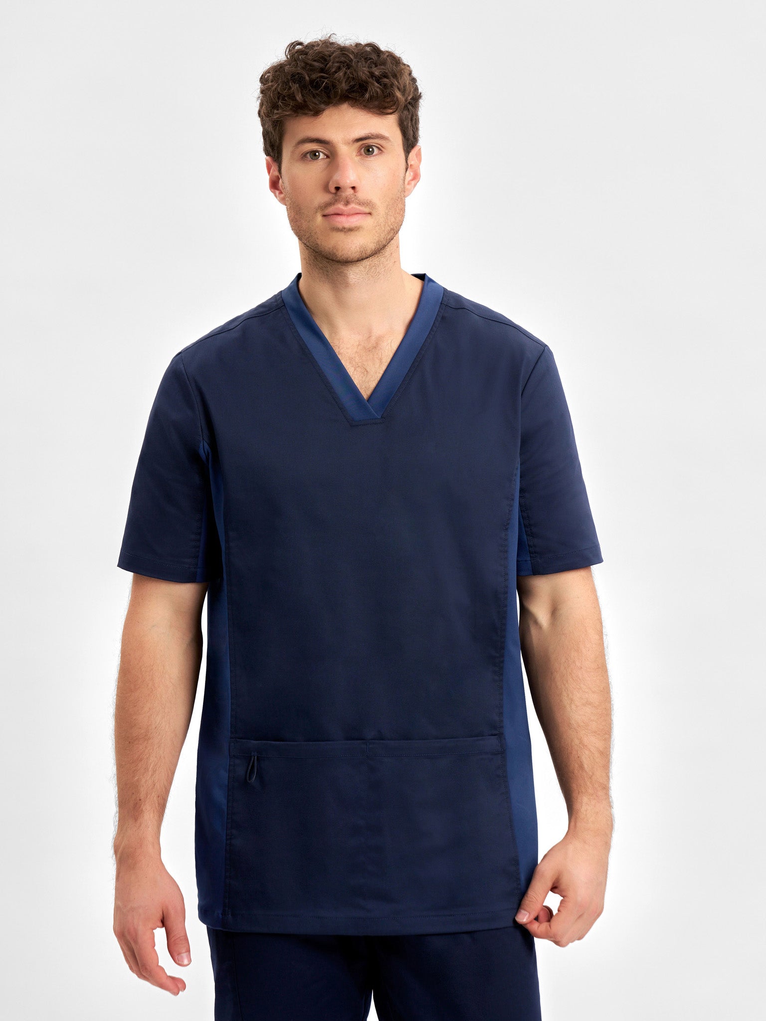 INAURA Riley Mens Stretch Scrub Top CST043MS