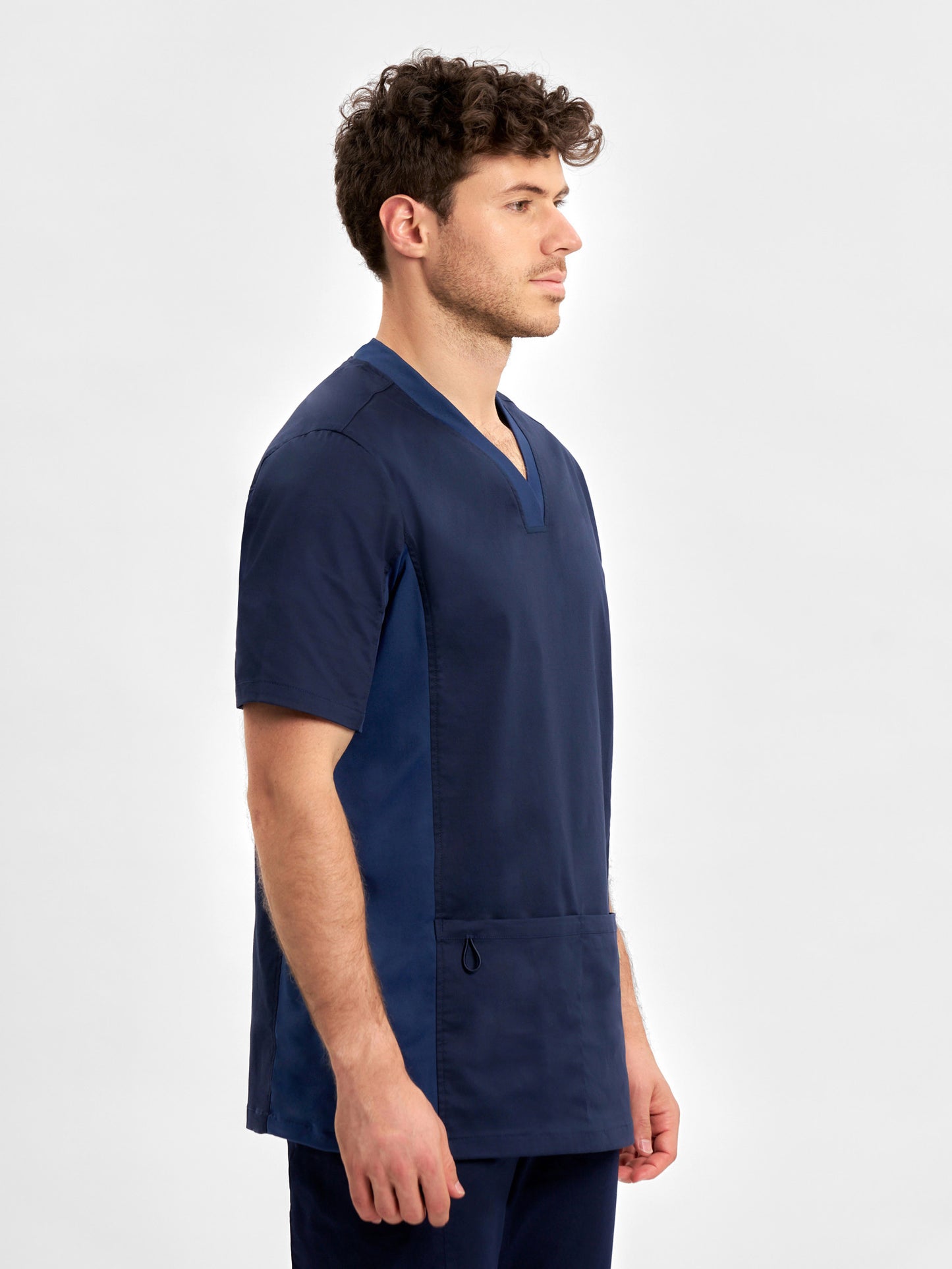 INAURA Riley Mens Stretch Scrub Top CST043MS