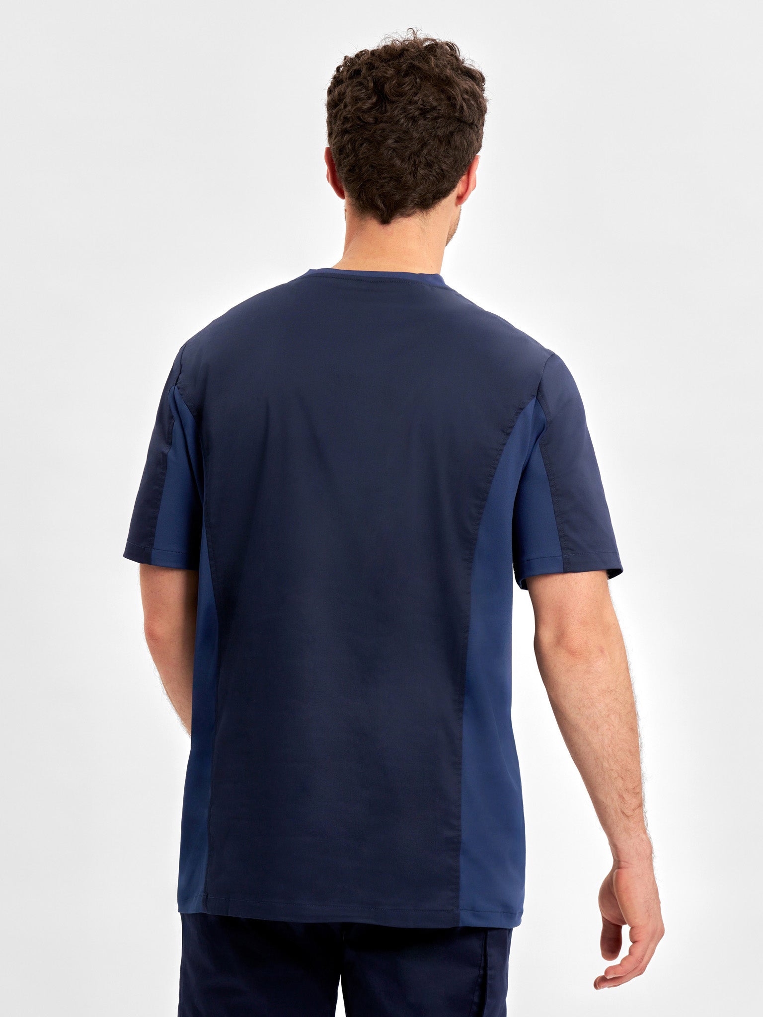 INAURA Riley Mens Stretch Scrub Top CST043MS