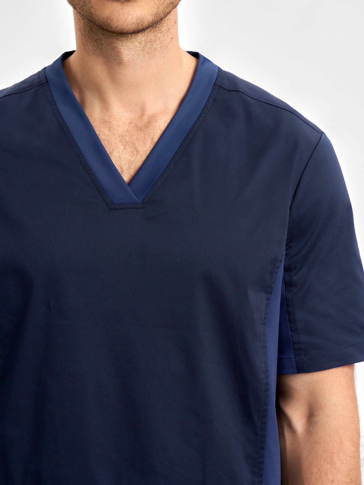 INAURA Riley Mens Stretch Scrub Top CST043MS