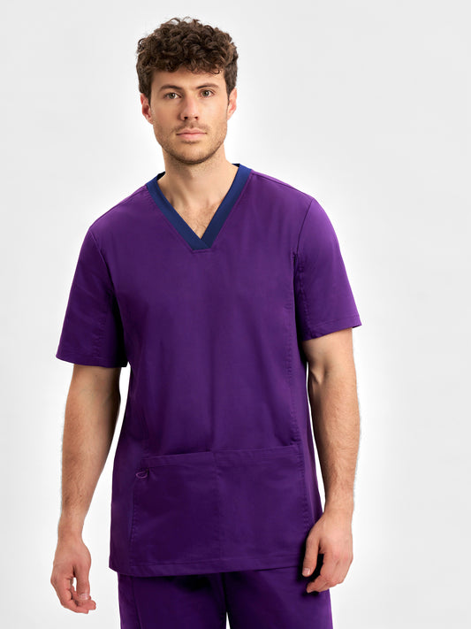 INAURA Riley Mens Stretch Scrub Top CST043MS
