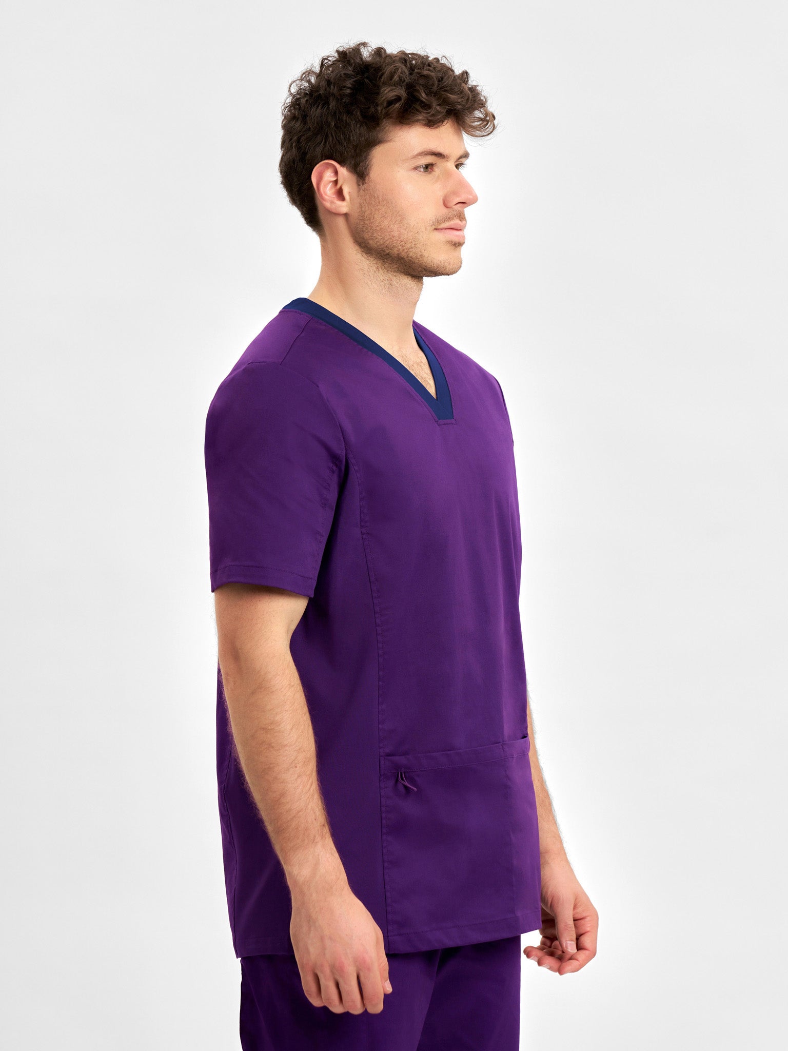 INAURA Riley Mens Stretch Scrub Top CST043MS