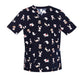 BIZ CARE Womens Printed Best Friends Scrub Top CST147LS Clearance