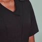 BIZ CARE Womens Parks Zip Front Crossover Scrub Top CST240LS