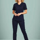 BIZ CARE Womens Parks Zip Front Crossover Scrub Top CST240LS
