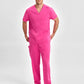 INAURA Pink Unisex V-Neck Scrub Top CST250US