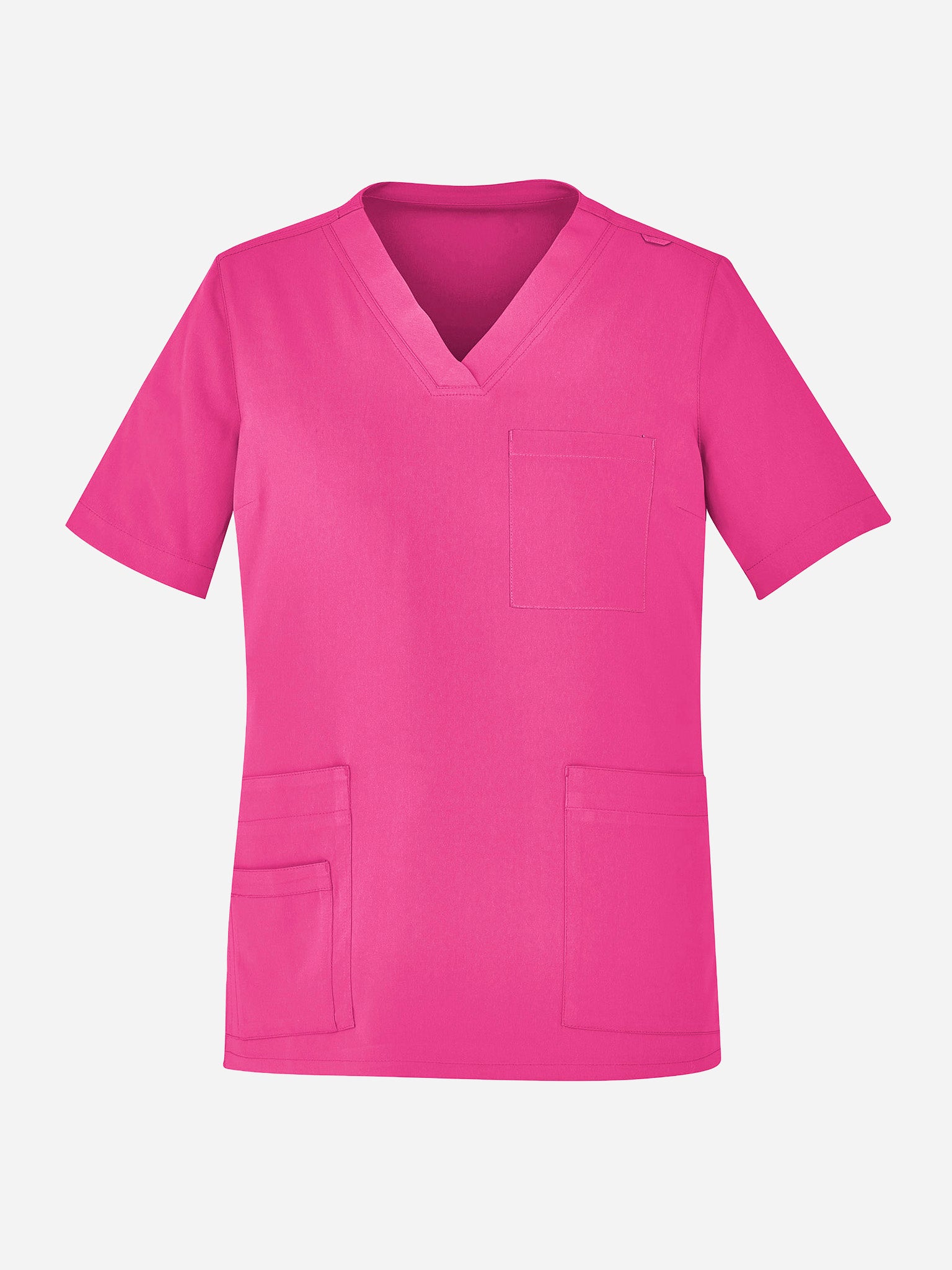 INAURA Pink Unisex V-Neck Scrub Top CST250US
