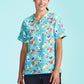 BIZ CARE Womens Christmas Short Sleeve V-neck Scrub (Cotton) CST446LS