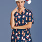 BIZ CARE Womens Christmas Short Sleeve V-neck Scrub (Poly Stretch) CST447LS