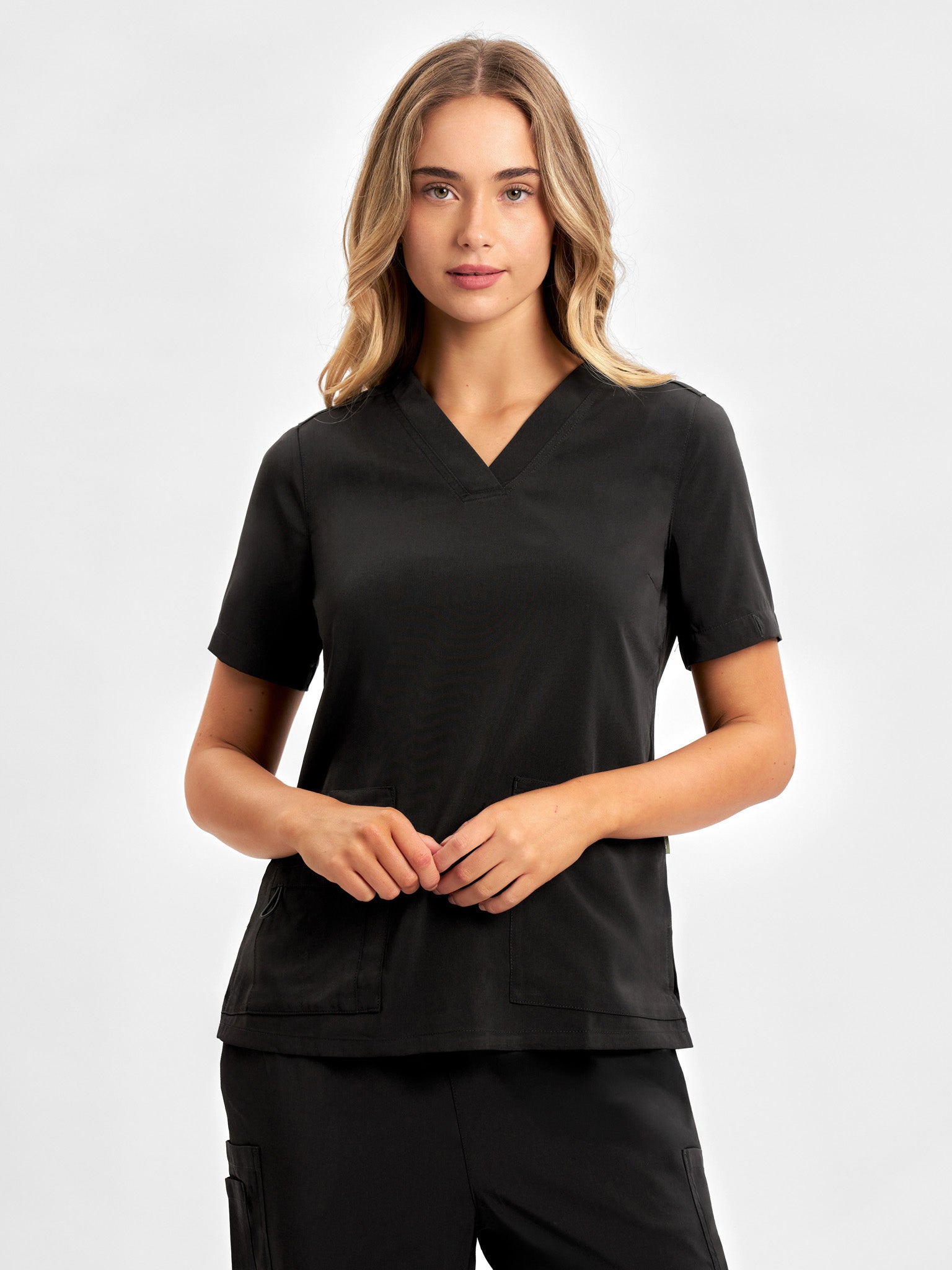 INAURA Avery Womens V-Neck Scrub Top CST941LS